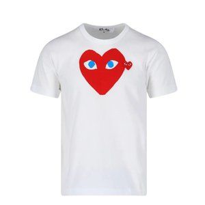 Comme des Garçons Play Heart Printed Crewneck T-Shirt